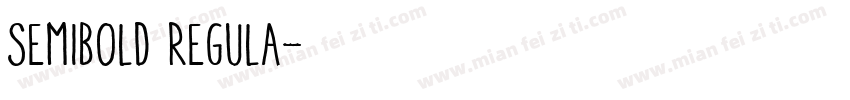 SemiBold Regula字体转换